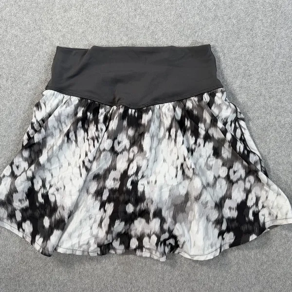 OFFLINE by Aerie Size Small Activewear Skort Black White Gray Pattern High Rise - Image 9