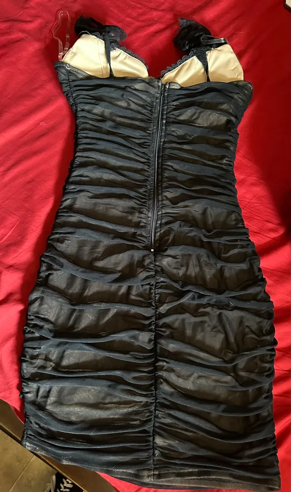 Mini Black Dress - Image 4