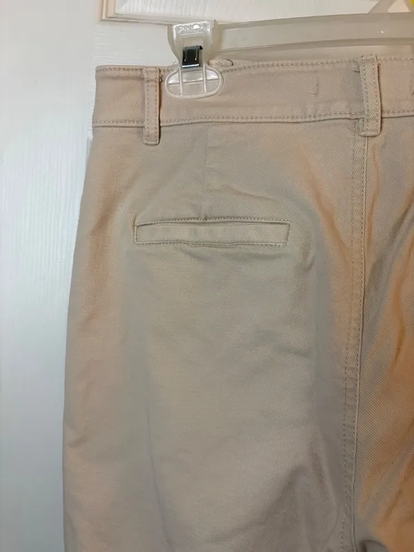 Loft Wide Leg Ecru Denim Pants 8 - Image 4