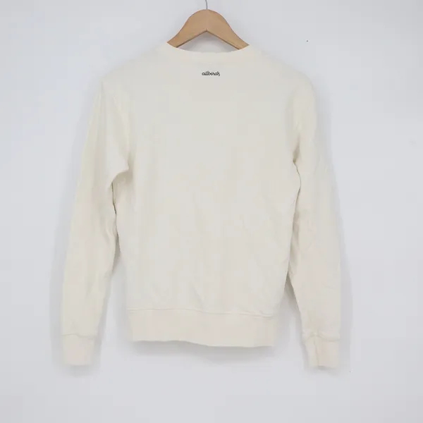 Allbirds Womens R&R Sweatshirt Cream White Organic Cotton Hemp XS - Image 6