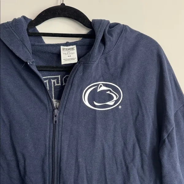 PINK Victoria's Secret Penn State Zip-Up Hoodie Size M - Image 2
