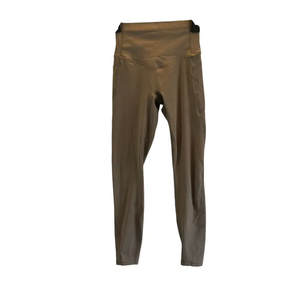 Halara high waisted tummy control taupe XS stretch pants yoga workout running - Image 2