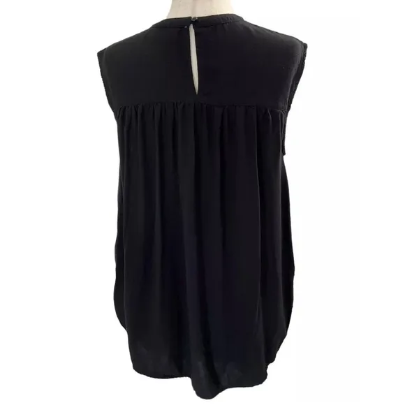 Old Navy Women's Medium Black Sleeveless Top with Lace | #11 - Image 2