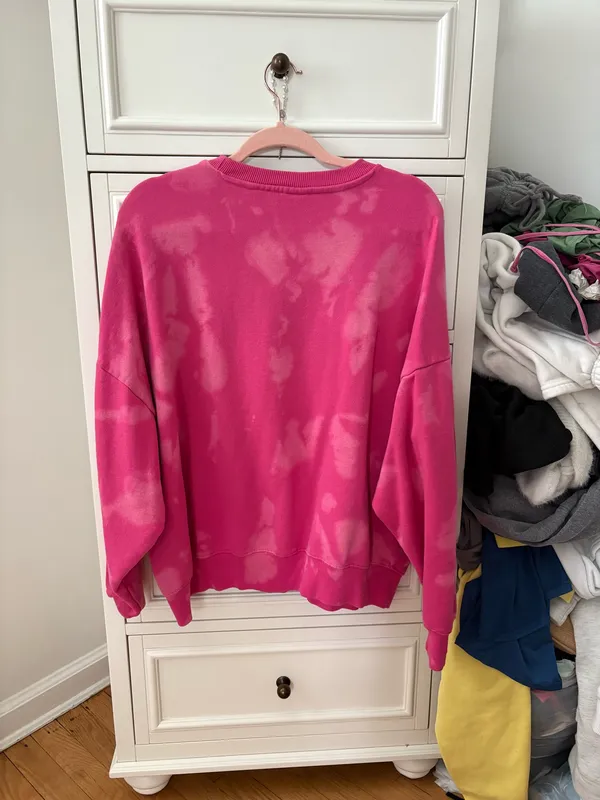 Pacsun pink tie dye crew neck  - Image 2
