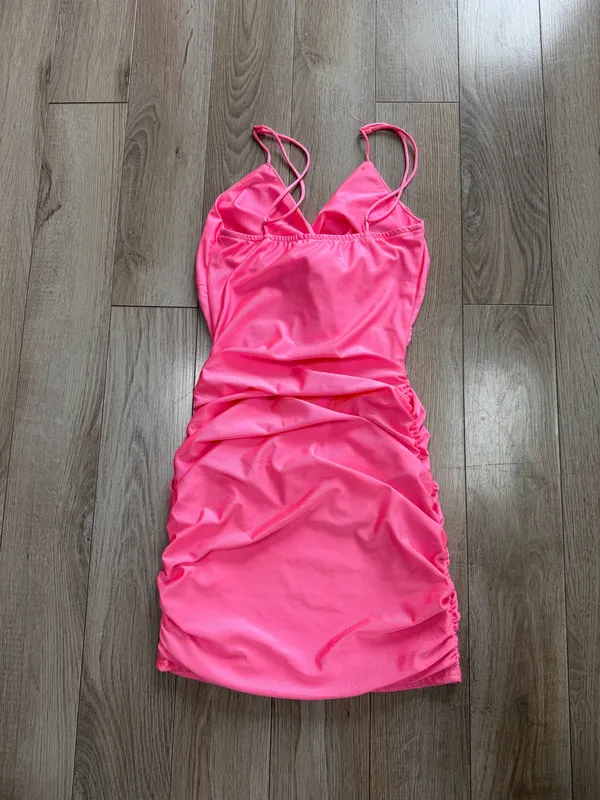 Lucy in the Sky Mini Dress Pink  - Image 3