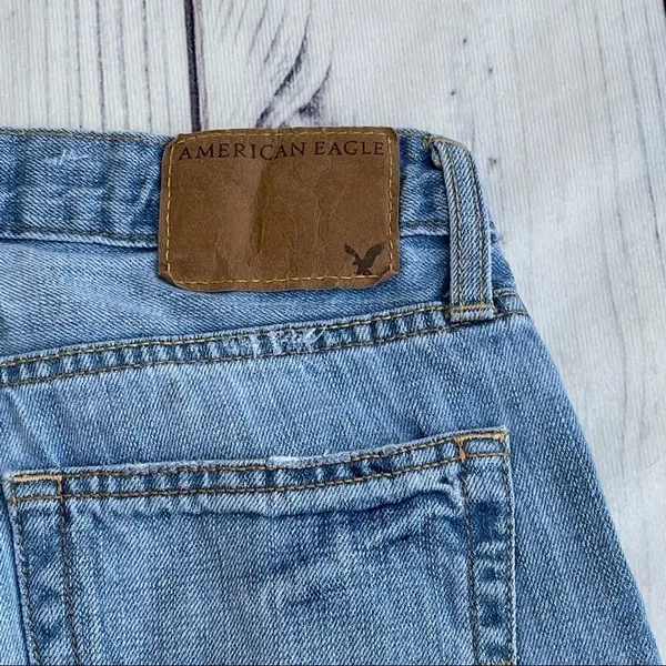 ‎American Eagle Blue Jean Cutoff Distressed 26 - Image 2