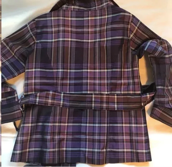 Puli Plaid Jacket Fully Lined with Belt - Image 10