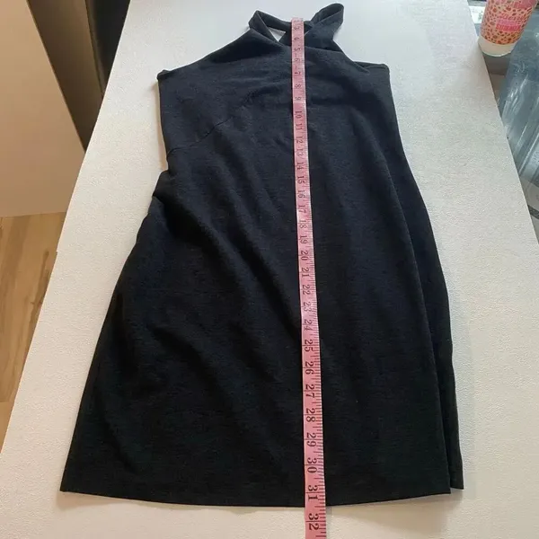 Beyond Yoga Black Halter Bodycon Mini Dress Open Back Size Small - Image 6