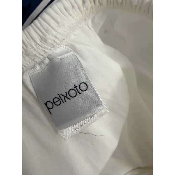 Peixoto Revolve Valentina White Swiss Dot Tiered High Slit Maxi Skirt Small - Image 10