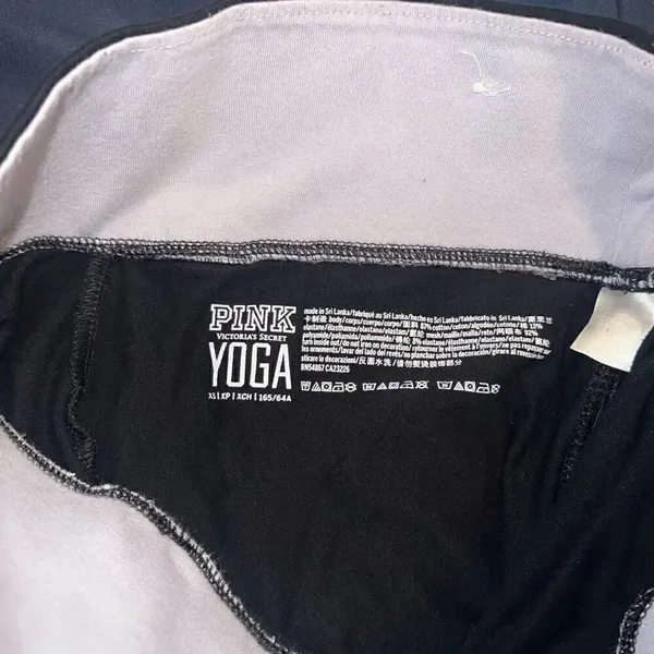 Victoria’s Secret PINK yoga pants leggings sheer and fishnet detail size XS - Image 7