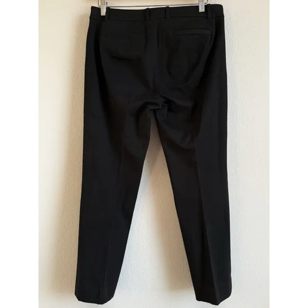 J.Crew Women’s‎ Black Stretch Mid-Rise Straight Leg Trouser Pants Size 10R - Image 8