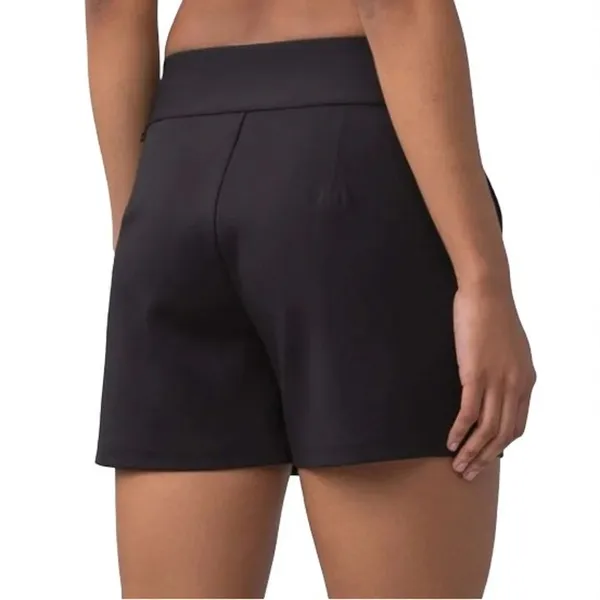 LULULEMON Shaped Away From The Body Solid Short 3" Women Sz 4 Black Athletic - Image 4