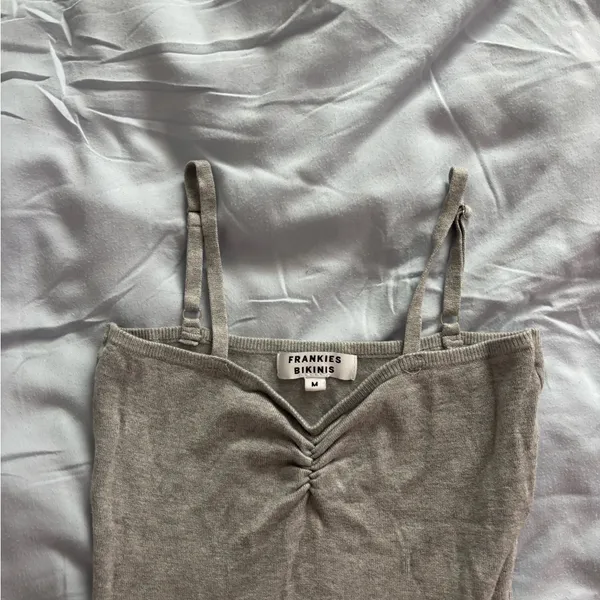Frankie’s Bikinis light gray mini dress - Image 4