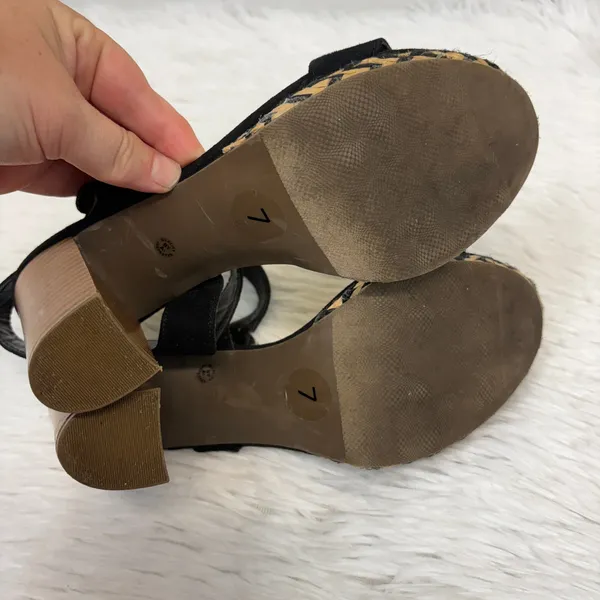 Liz Claiborne Women's Paseo Block Heel Platform Espadrille Sandals Size 7 - Image 6