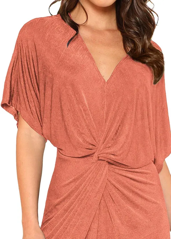Midi Nude/apricot Dress - Image 2