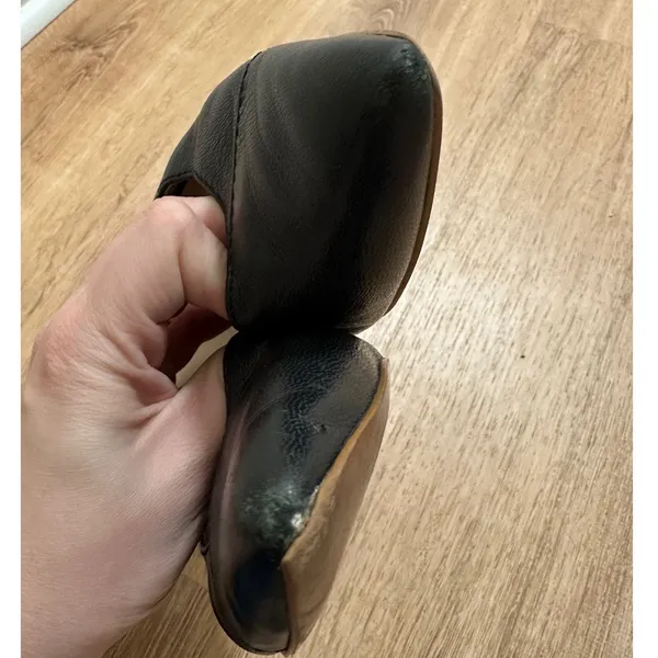 Cole Haan | Black Leather Slingback‎ Block Heel Pointed Toe Pumps Shoe, Size 9.5 - Image 4