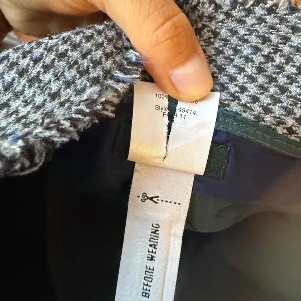 J.Crew Vintage Houndstooth Wool Bucket Hat - Image 3