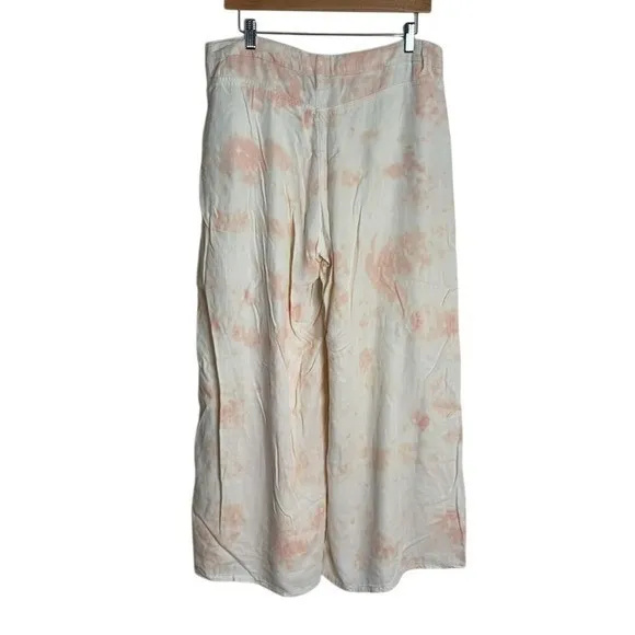 Gemma + Jane Wide Leg Pants Women's Tie Dye Pink Cream‎ Size 10 - Image 4