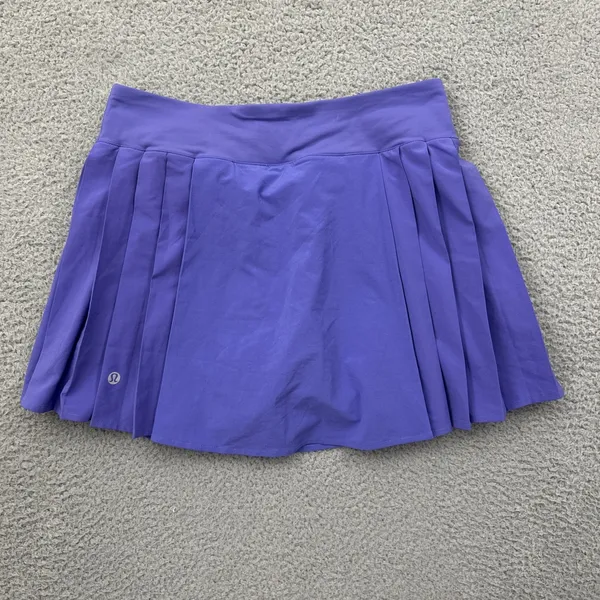 Lululemon Side Pleat High Rise Tennis Skirt Skort Charged Indigo Women's 6 - Image 2