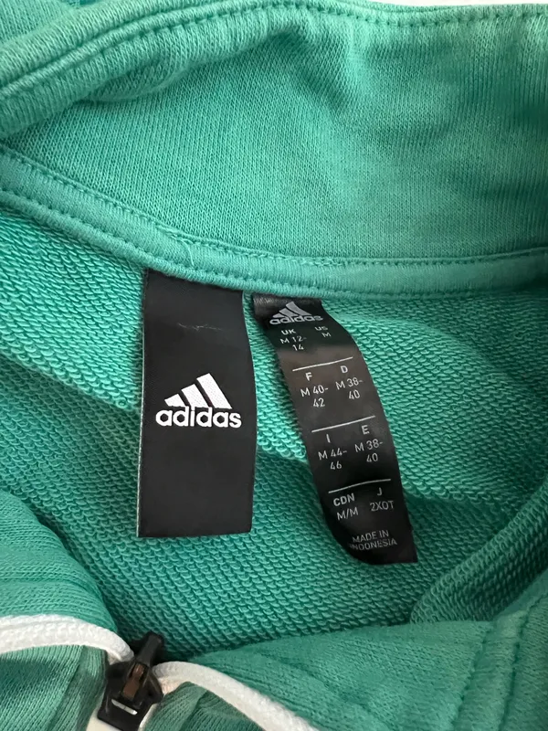 Adidas Ladies Green Half-Zip Pullover  - Image 3