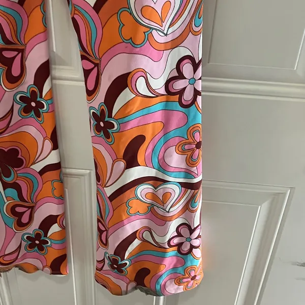 FINAL MARKDOWN Garage Pink Brown Retro Look slacks Large - Image 10