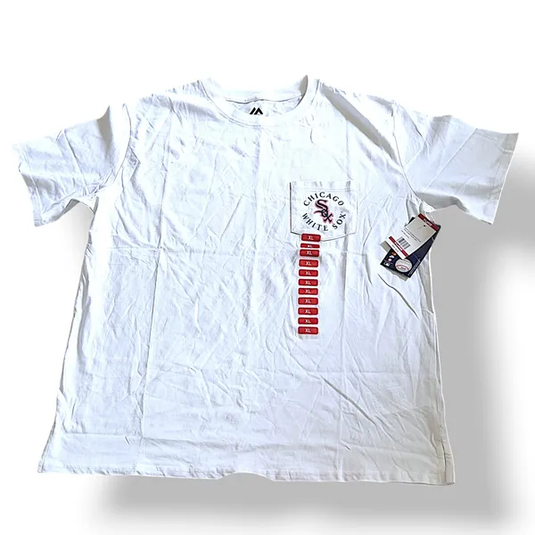 Majestic G-III 4Her Chicago White Sox Retro Roses T-Shirt XL NWT - Image 3