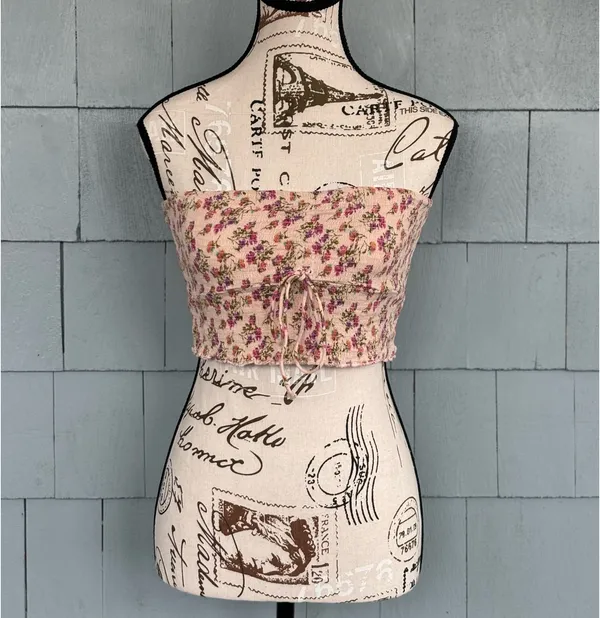 Free People Floral Crop Top - Image 2