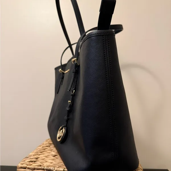 Michael Michael Kors Black Saffiano Leather Tote Bag - Image 4