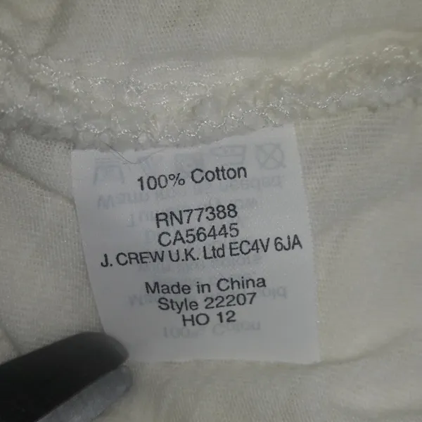 J. Crew White Layered Crochet Lace Tank S Cream v6x - Image 4