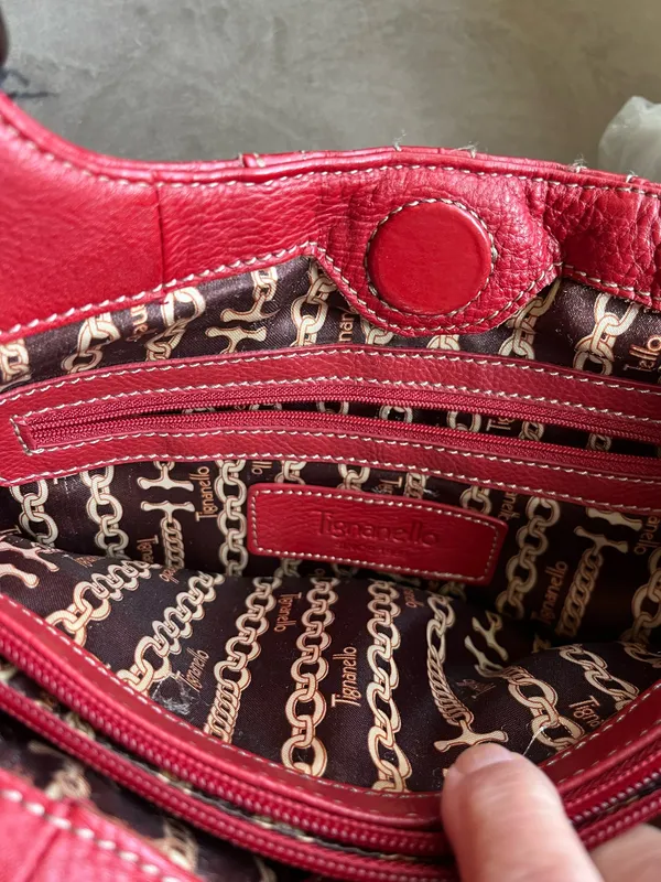 Tignanella Pebbled Leather Handbag - Image 5