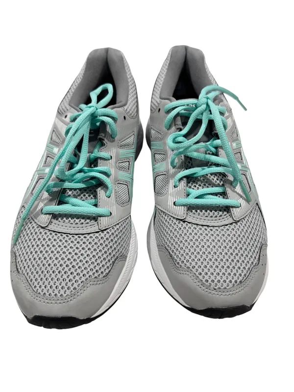 ASICS GEL-Contend 6 Wide Running Shoes Grey Mint Blue Womens Size 10 1012A231 - Image 3