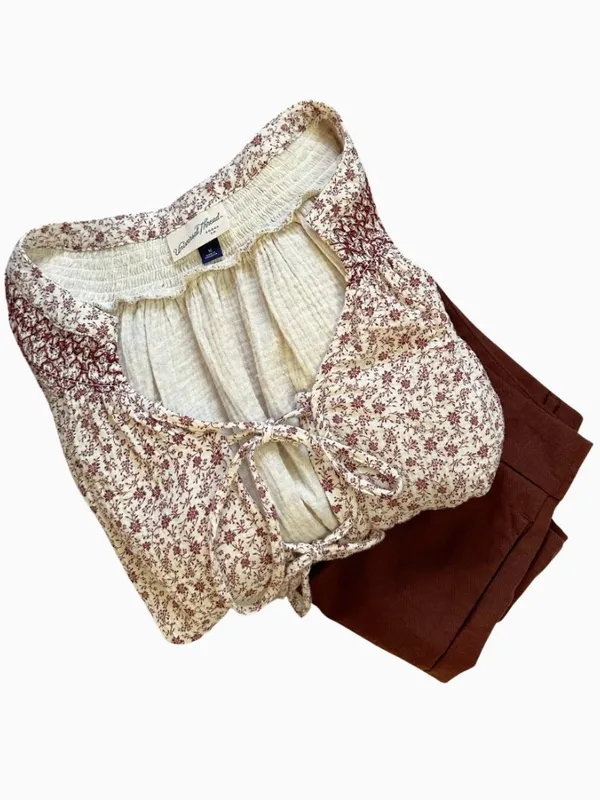 A new day Floral Blouse & Shorts Set - Image 12