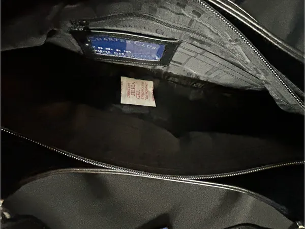 Charter Club Women’s Classic Black Leather Tote Bow Accent NWT - Image 14