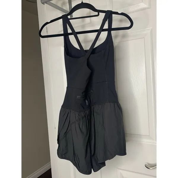 Free People FP Movement Righteous Runsie Romper Womens Sz XS Black One Piece - Image 3