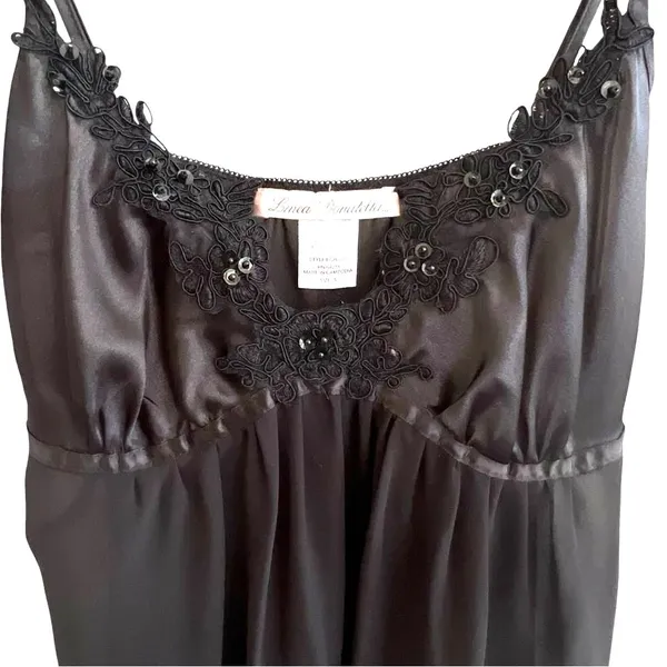 Linea Donatella Womens Sheer Babydoll Slip Dress Size S Whimsigoth Fairy Grunge - Image 2