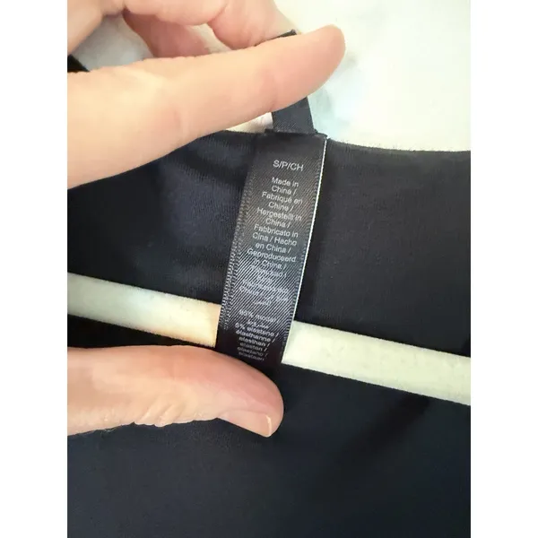 Skims Smooth Layers Square Neck Long Sleeve Midi Dress Obsidian S New $108 - Image 7