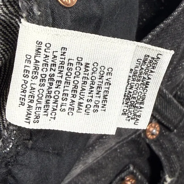 Free People We The Free Black Distressed Denim Mini Skirt OB767147‎ Mens Size 26 - Image 7