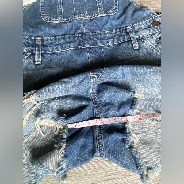 Abercrombie & Fitch Light Blue Women's Denim Overalls - Image 6