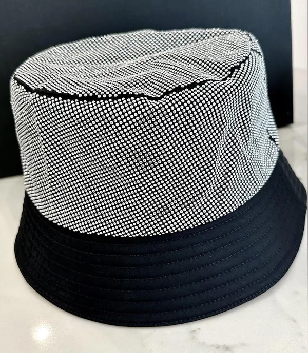 Prada Re-Nylon Logo Studded Bucket Hat - Image 3