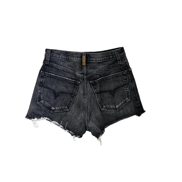 Ariat Denim Ultra High Rise Tomboy Shorts Jazmine Black Pittsburg Size 26 - Image 3