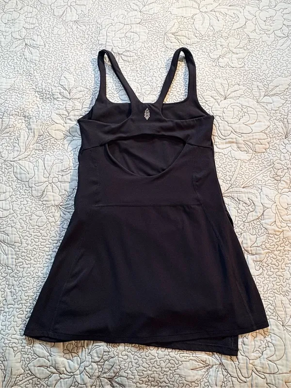 💥FP Movement Never Better Black Active Mini Dress Built-In Shorts Sz S🧡 - Image 5