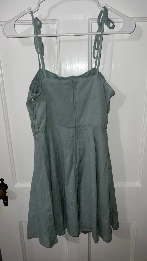 Sage Green Mini Dress Francescas - Image 2