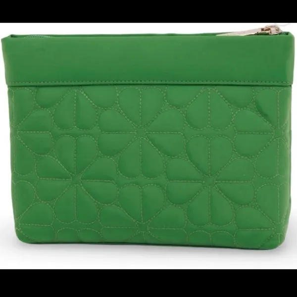 Kate Spade Spade Flower Quilted Cosmetic Pouch – Green – NWT‎ KK254 - Image 2