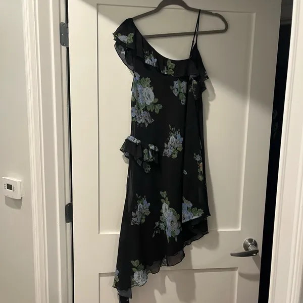 Free People x REVOLVE Alma Ruffle Midi Dress in Dark Combo - Image 6