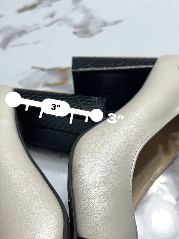 Adrienne Vittadini Two-Tone Block Heel Mary Janes - Black & Cream - Image 11