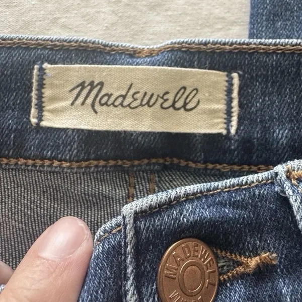 Madewell Stovepipe Jeans 23 Petites High Rise Ankle Medium Wash Denim Preppy - Image 8