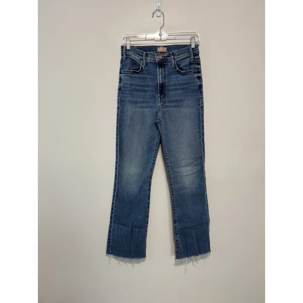 Mother The Hustler Ankle Fray Jeans in Healing Jar Blue Size 30 - Image 2