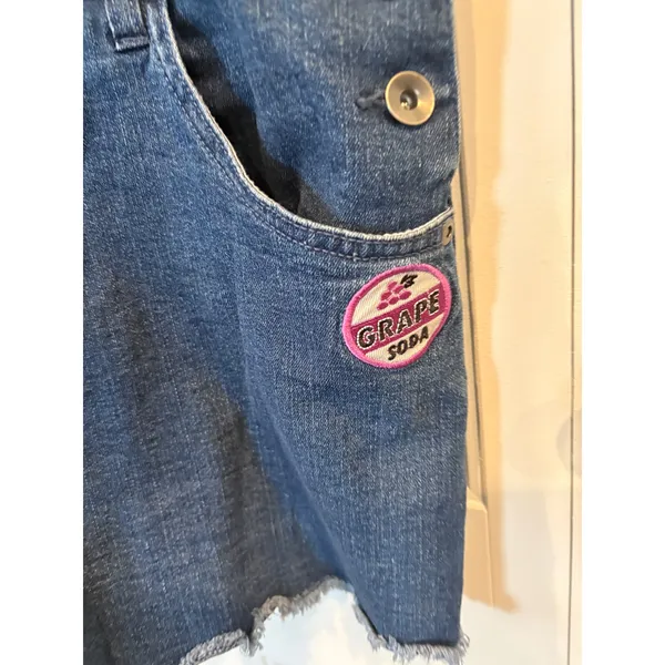 Disney Pixar Up‎ Junior Wilderness Explorer Embroidered Denim Shortalls Size XL - Image 6