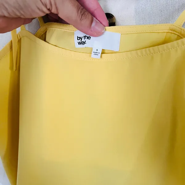 Superdown Melody Tie Cami Tank Top Yellow - Image 8