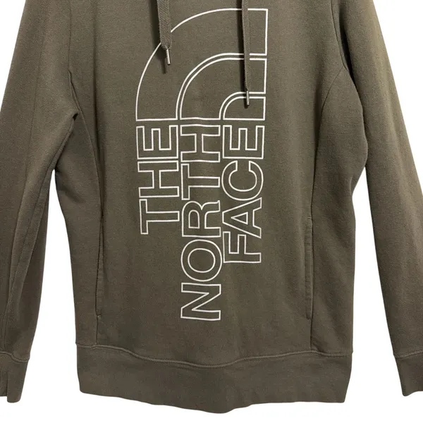 The North Face Womens Olive Green‎ Vertical Logo Pullover Hoodie L NF0A3NVX SP19 - Image 4